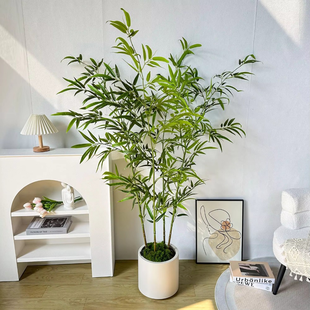 Artificial Green Bamboo PU+PVC - Ficus Lyrata Tree recension och pris
